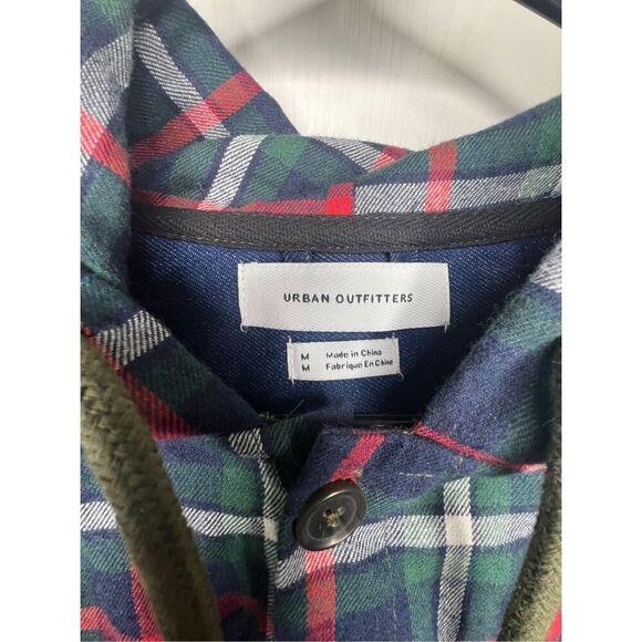 Urban Outfitters Blocked Hooded Long Sleeve Overshirt Jacket - Picture 4 of 6